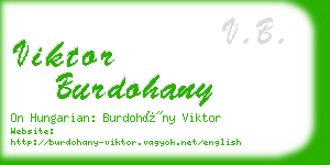 viktor burdohany business card